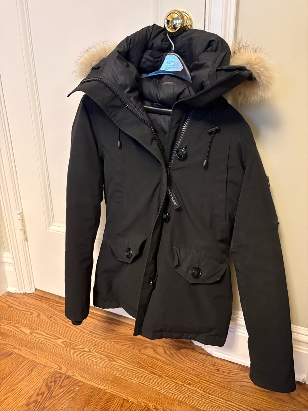 Canada Goose Black Women’s Parka with Fur-Trim Hood